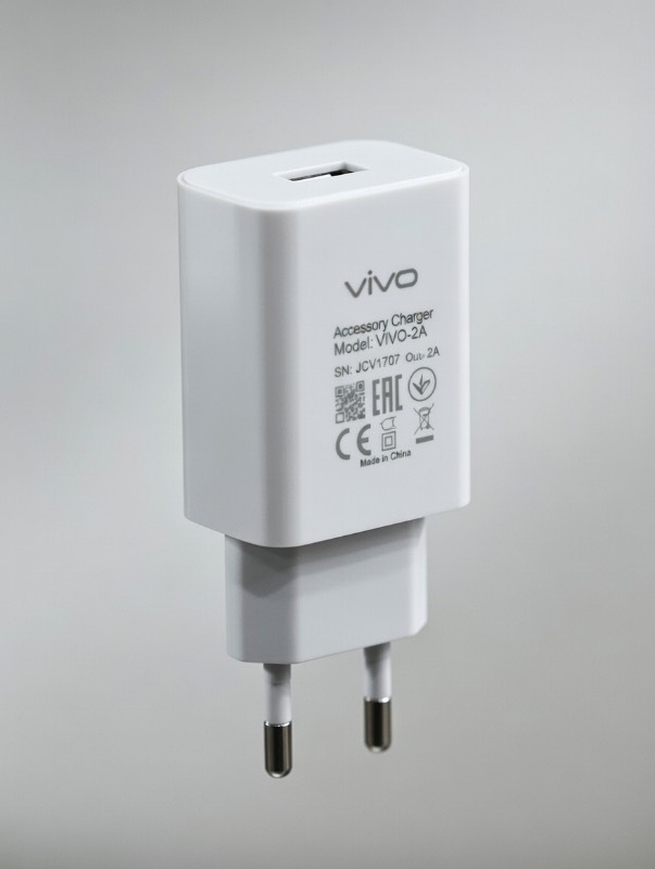 Vivo Fast Charger Adapter - 12V High-Speed Flash Charge, Universal USB Type-C Wall Charger, Authentic Accessories - White - image 3