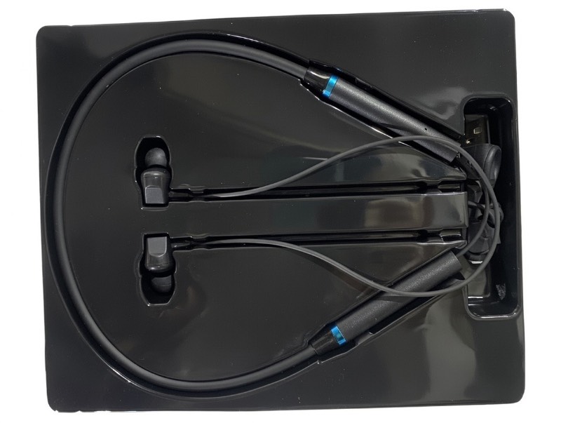 Neckband Headphones - Bluetooth 5.0 Sports Earphones with Noise Isolation, Bass Boost & In-Line Microphone - Black - image 3