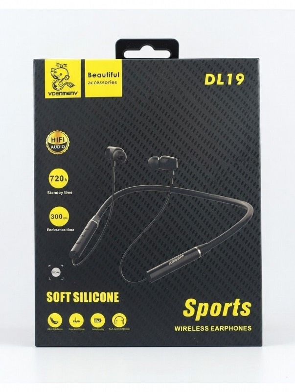 Neckband Headphones - Bluetooth 5.0 Sports Earphones with Noise Isolation, Bass Boost & In-Line Microphone - Black - image 4