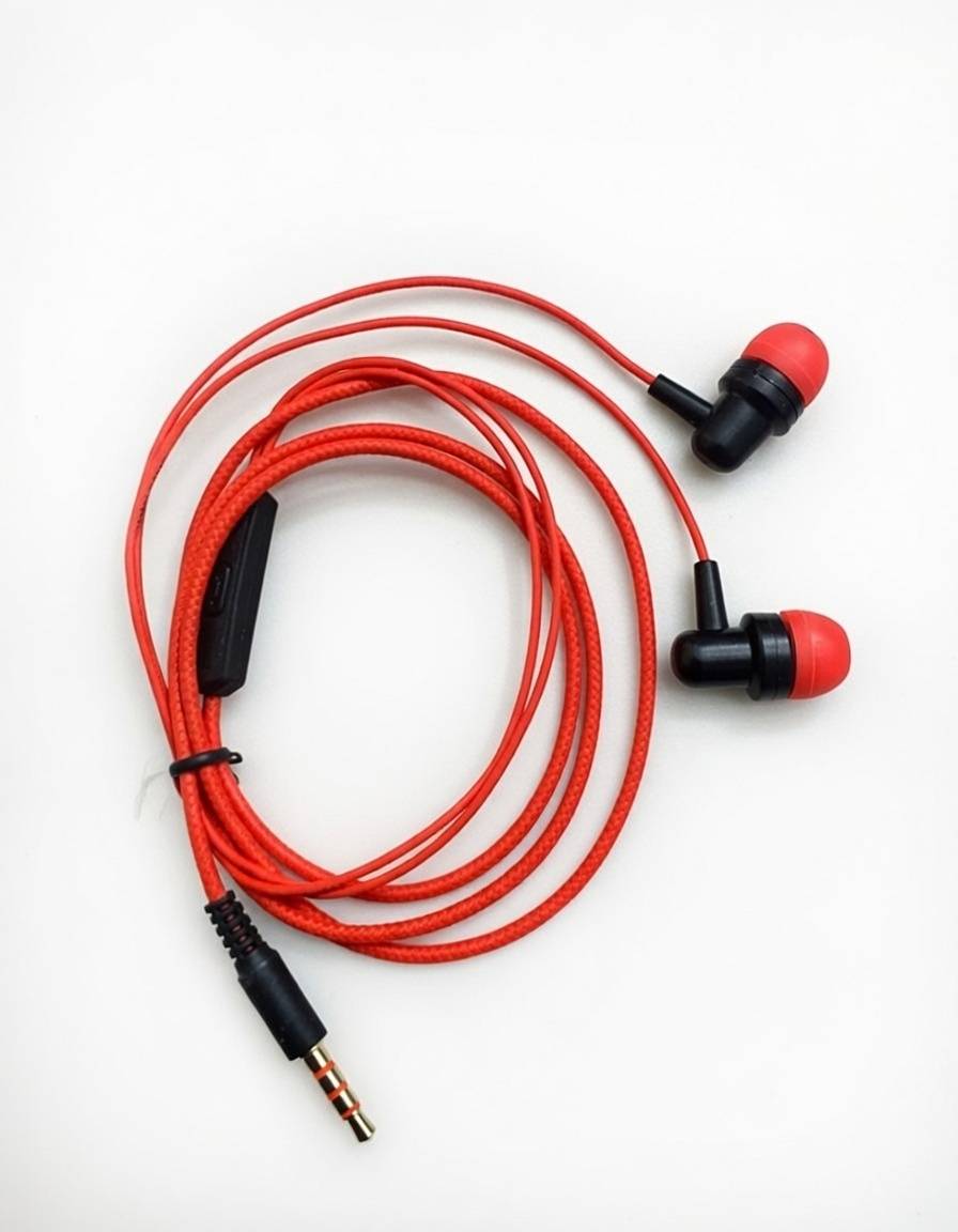 Heads Wired Earphones - Strong Bass In-Ear Headphones with Inline Microphone & Multifunction Button