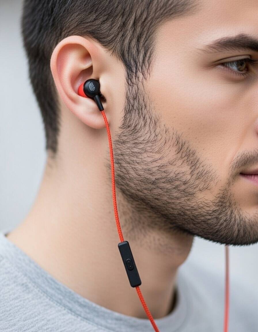 Heads Wired Earphones - Strong Bass In-Ear Headphones with Inline Microphone & Multifunction Button - image 3