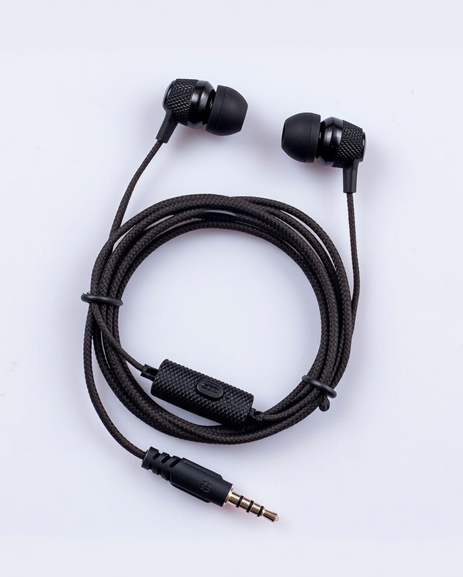 Heads Wired In-Ear Earphones - Strong Bass Audio with Inline Microphone & Multifunction Control Button