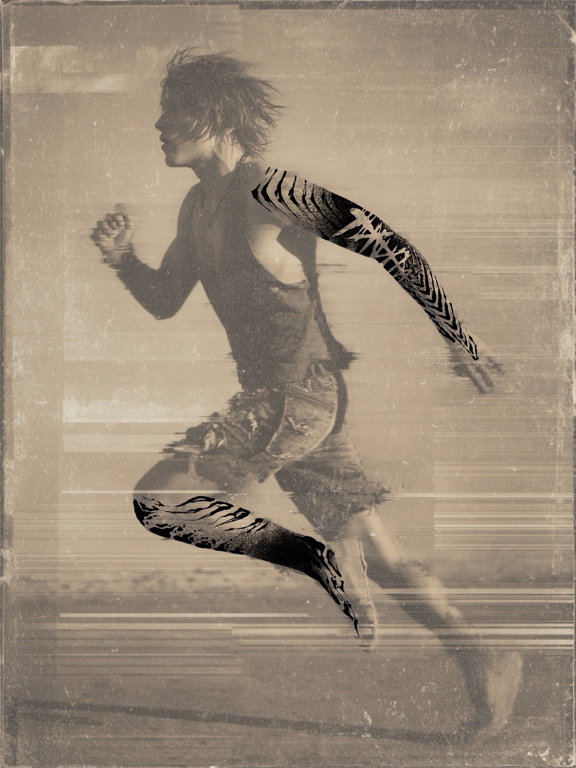 abstract runner