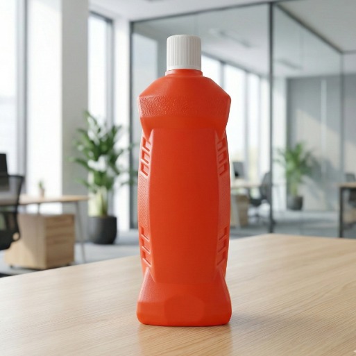 500ML BATHROOM CLEANER BOTTLE RED TRANSPARENT