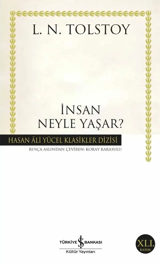 İnsan Neyle Yaşar? by Tolstoy — book cover