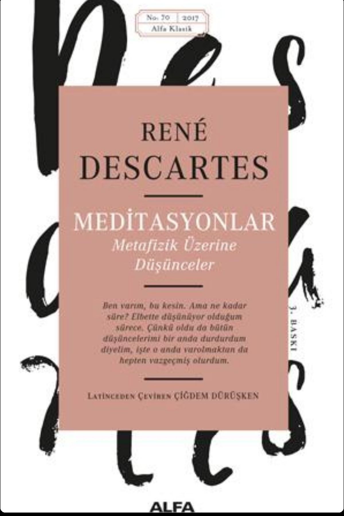 Meditasyonlar by Rene Descartes — book cover