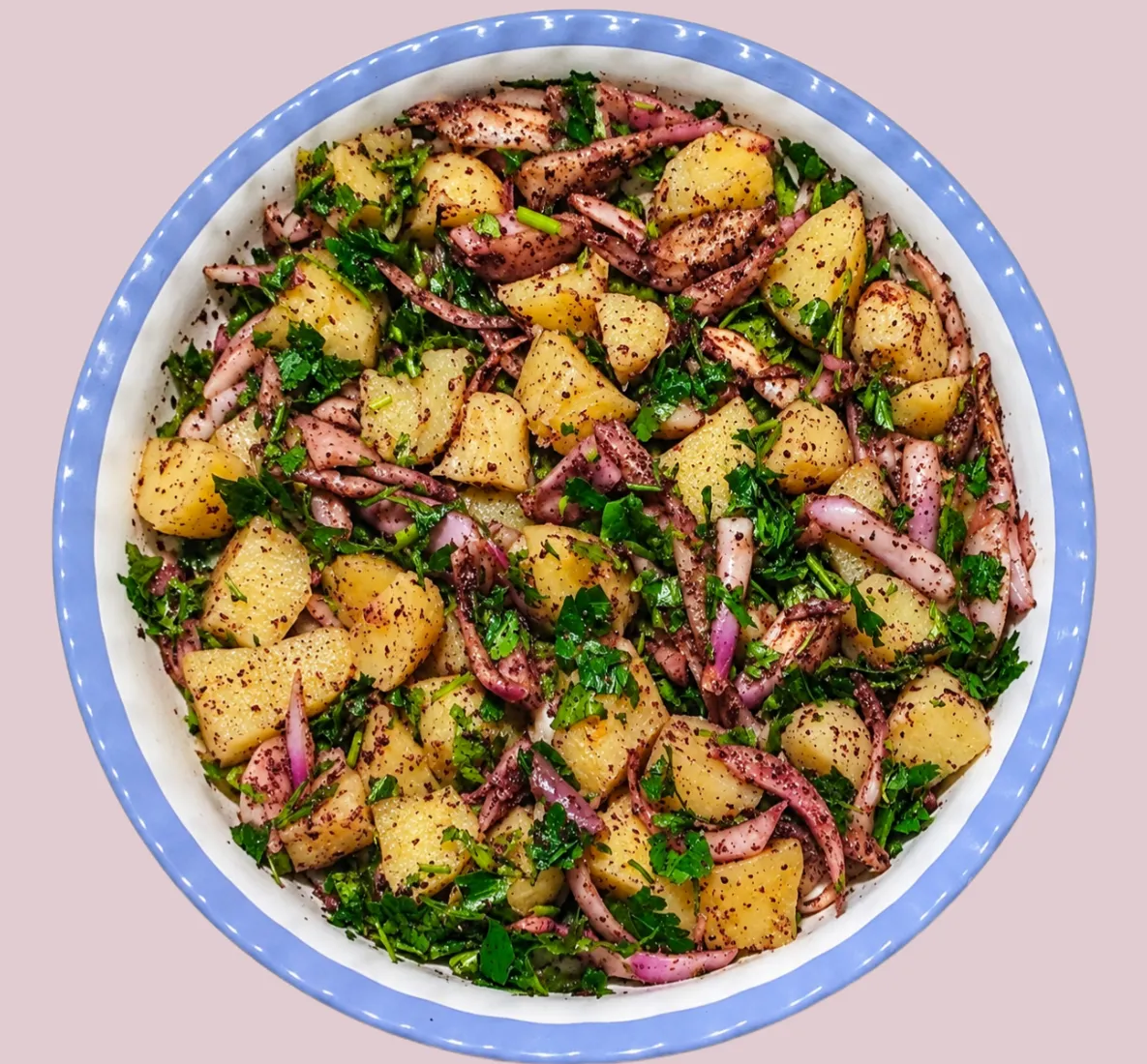 سلطة البطاطا المشوية
