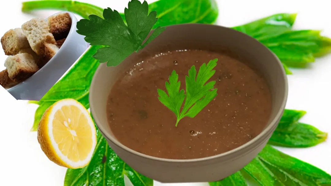 شوربة عدس البني