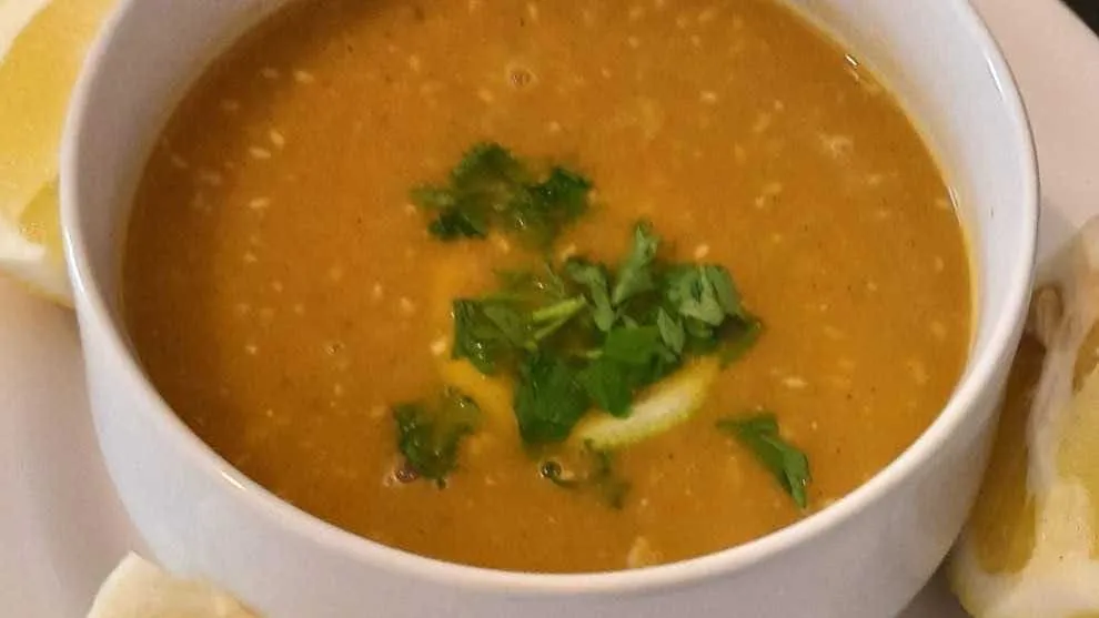شوربة اليقطين بالسمسم