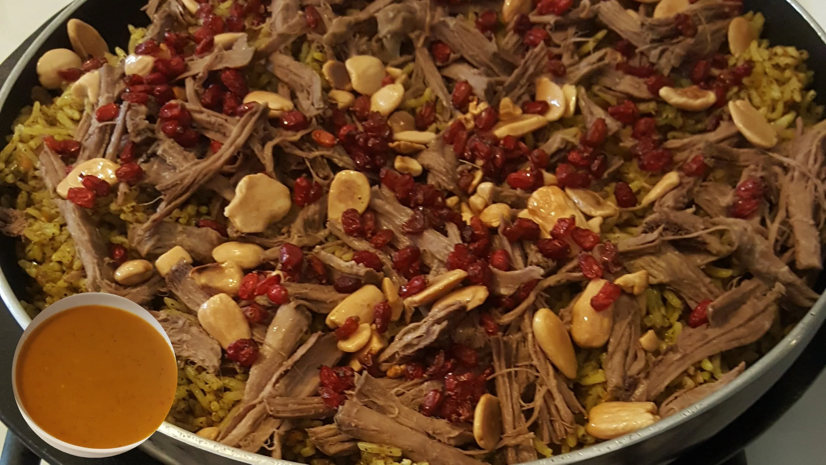 كبسة باللحم الرقبة (اواللحم الموزات)