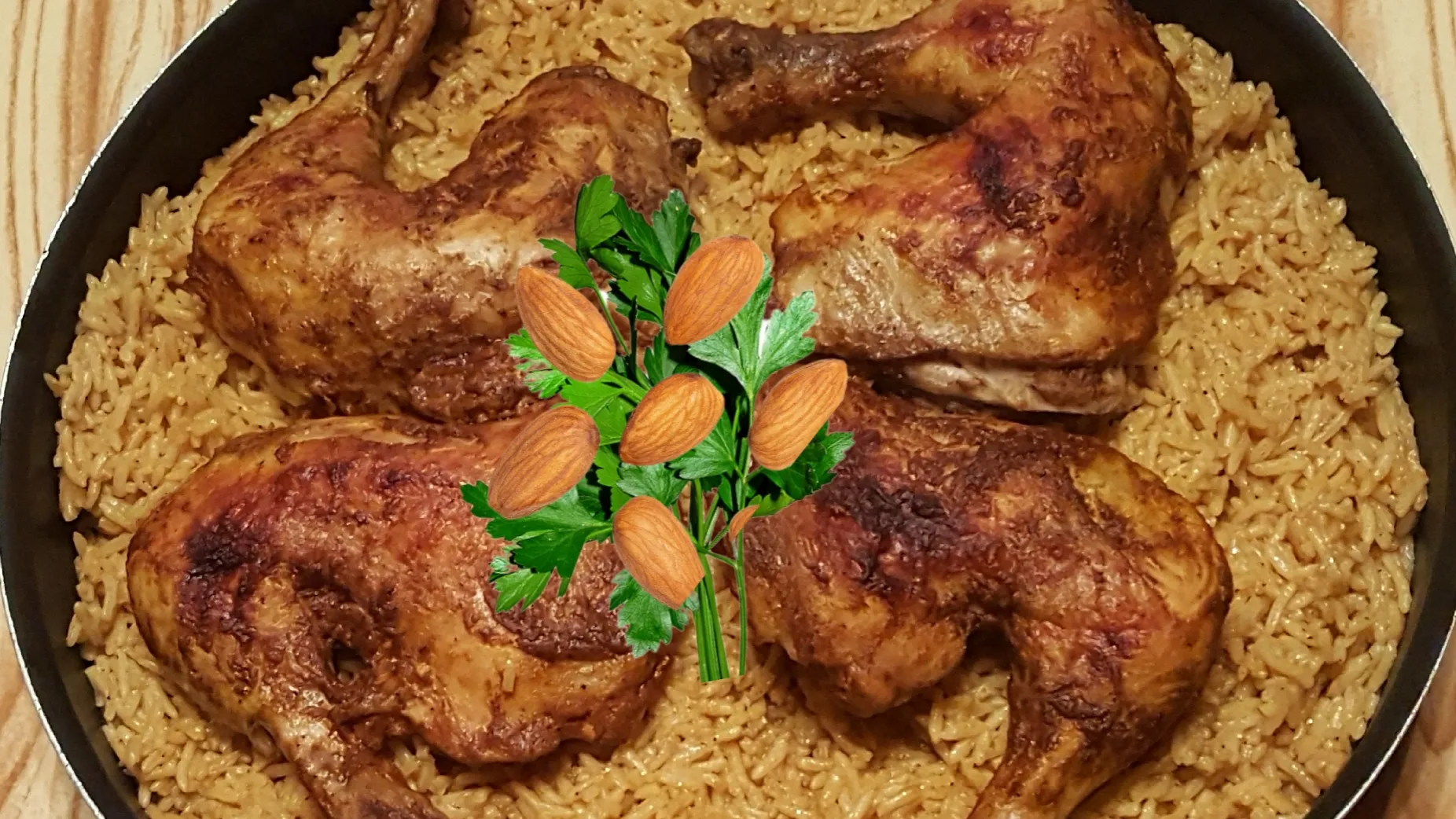 الدجاج مع الأرز الاحمر