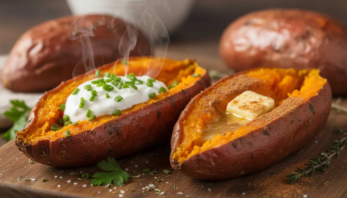 Perfect Whole Roasted Sweet Potatoes