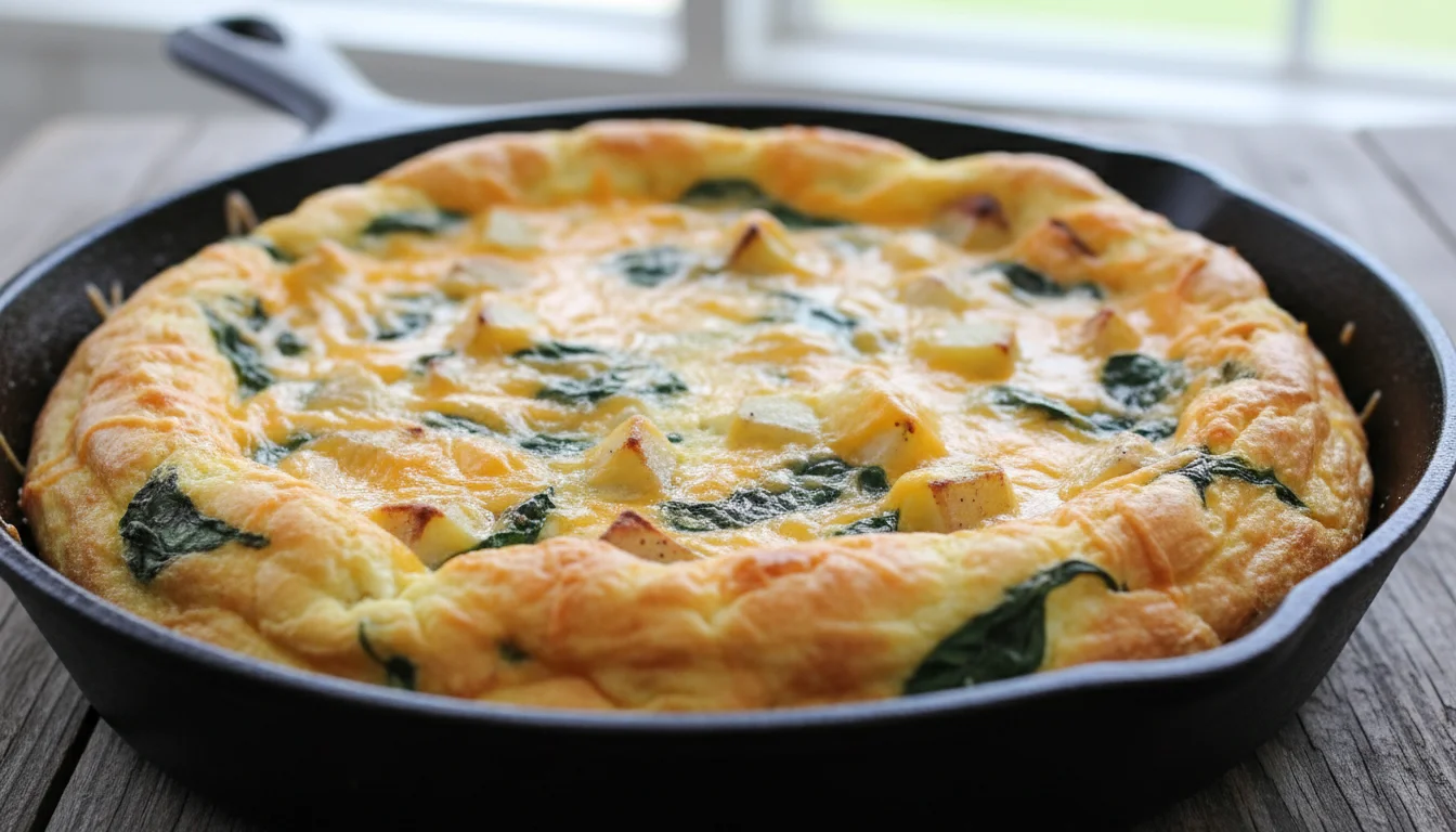 Chicken, Potato & Spinach Frittata