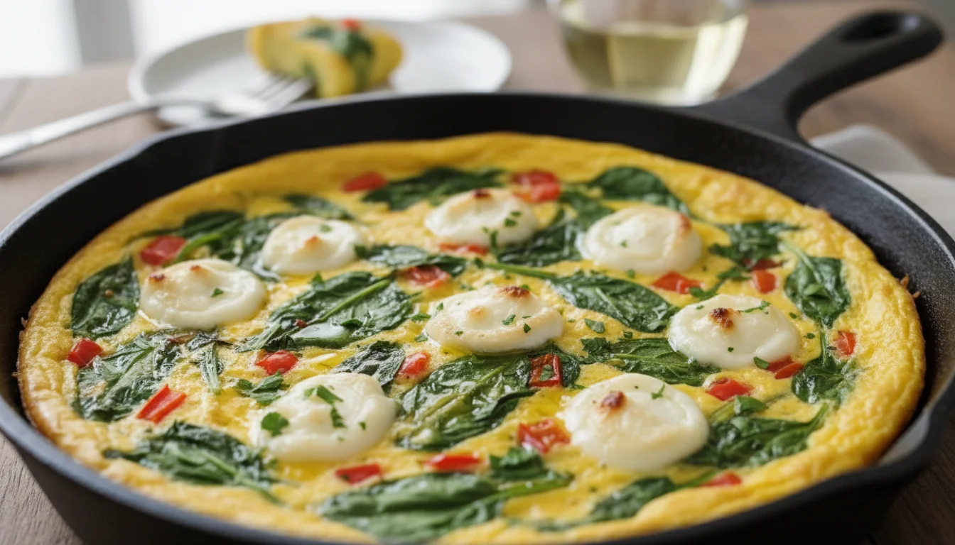 Garden Vegetable & Goat Cheese Frittata