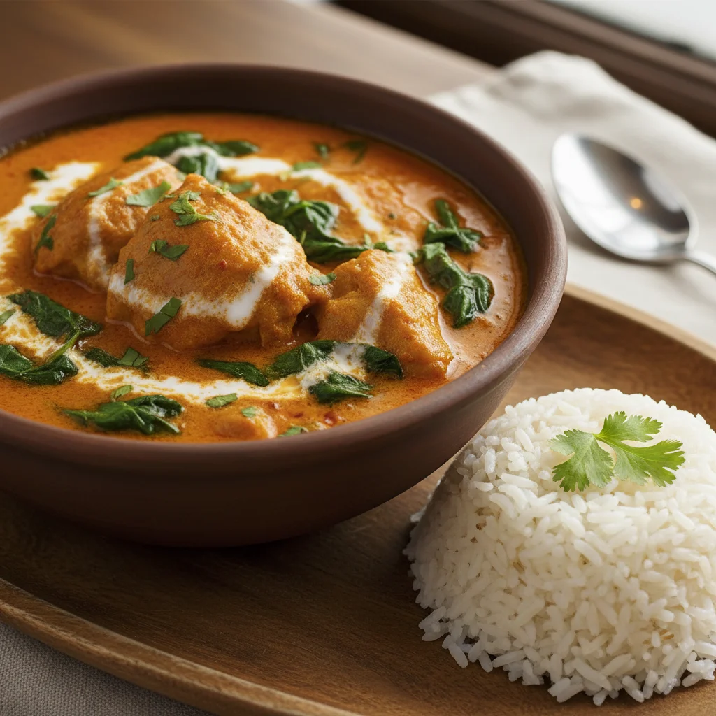 Creamy Chicken and Spinach Curry