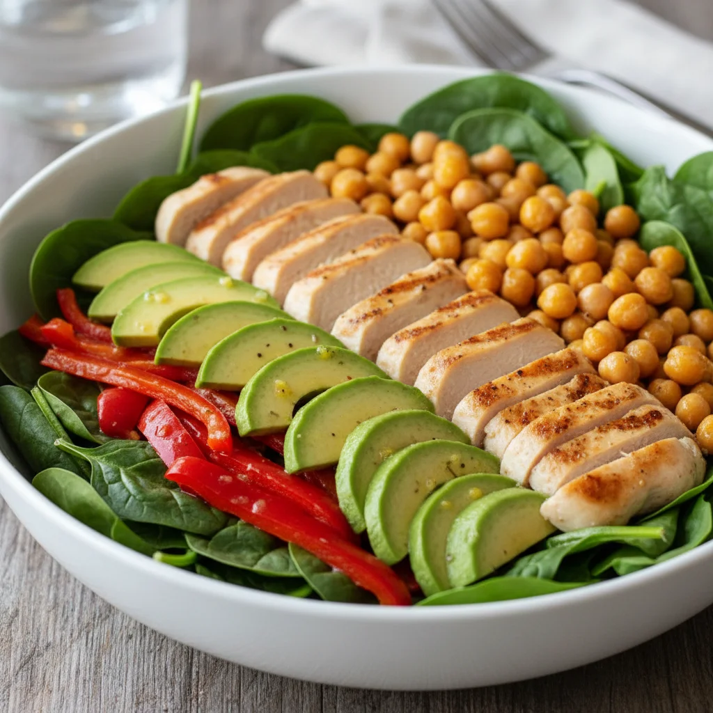 Grilled Chicken & Spinach Power Salad