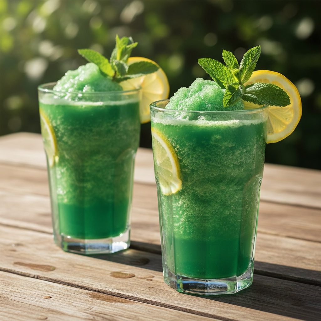 Fresh Mint Limonana (Frozen Mint Lemonade)