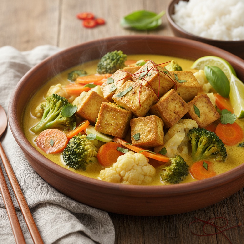 Loaded Vegetable & Tofu Yellow Curry