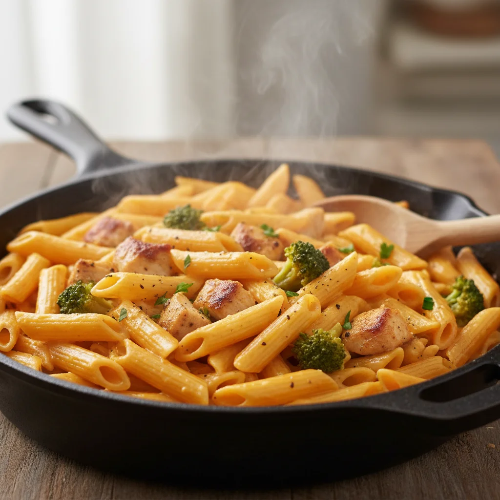 Creamy Cheddar Chicken & Broccoli Penne