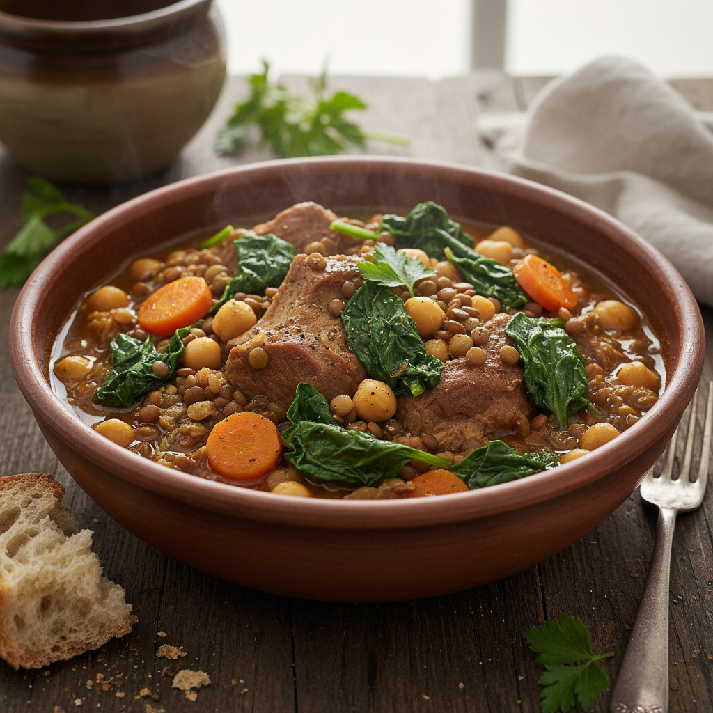 Moroccan Lamb & Lentil Stew