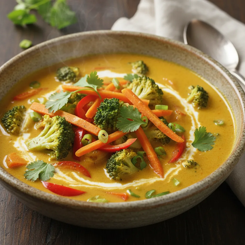 Creamy Coconut & Chickpea Vegetable Curry