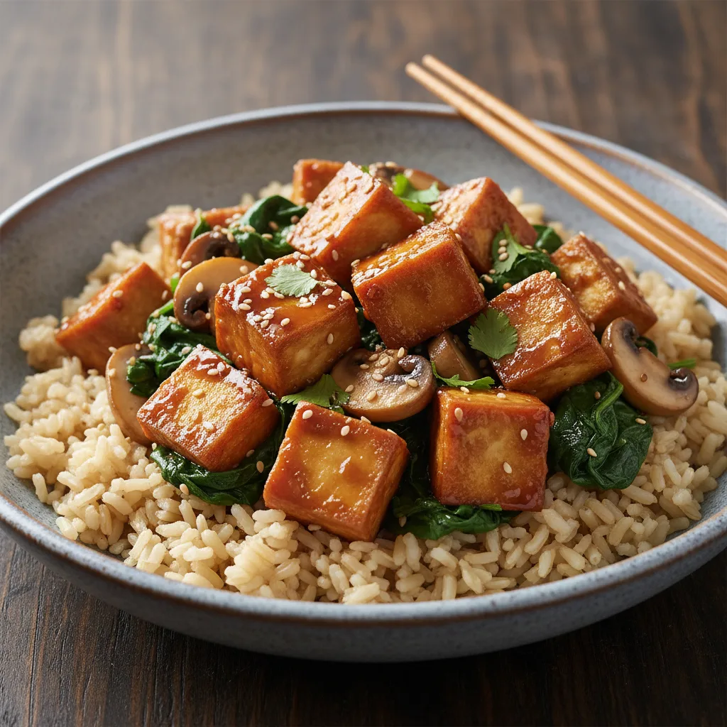 Savory Miso Butter Tofu Bowl