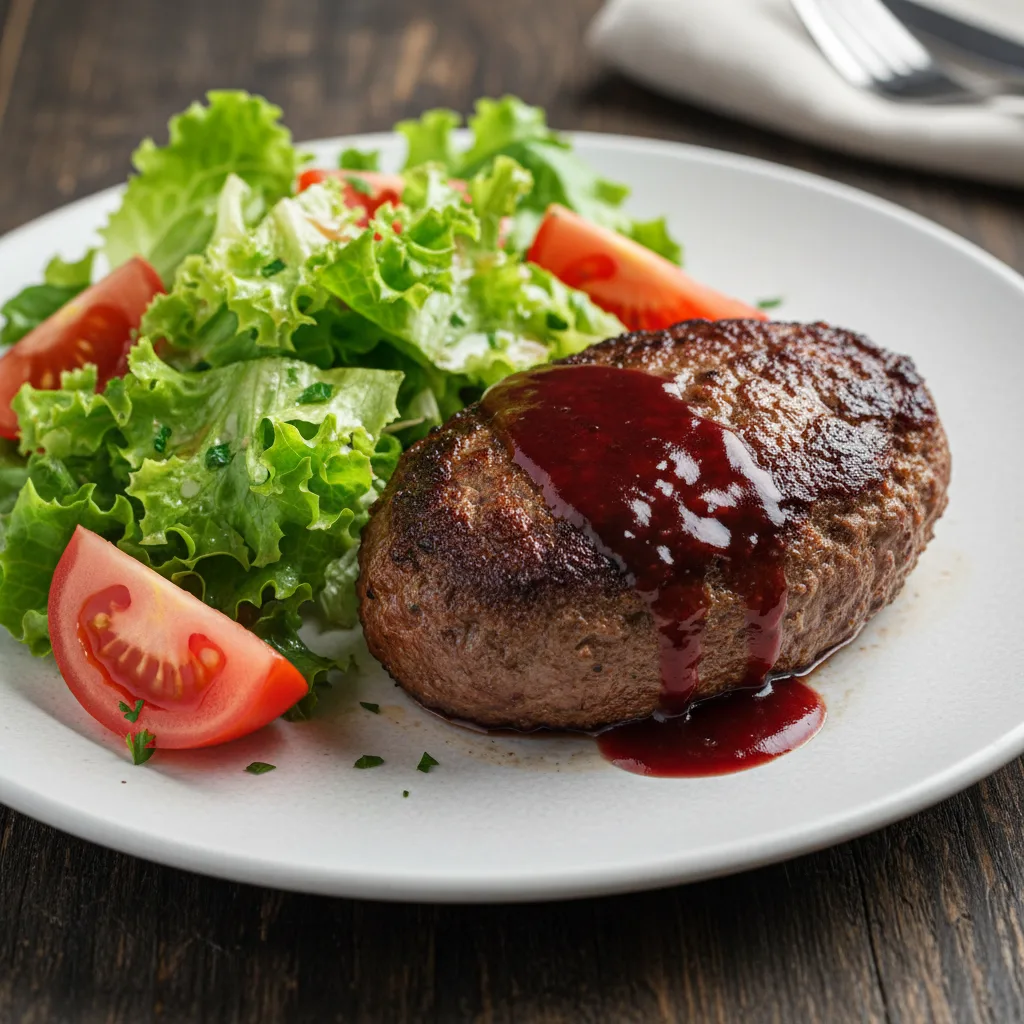 French Steak Haché with Pan Sauce