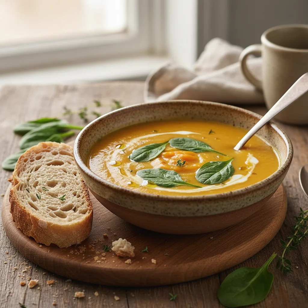 Golden Spiced Red Lentil Soup