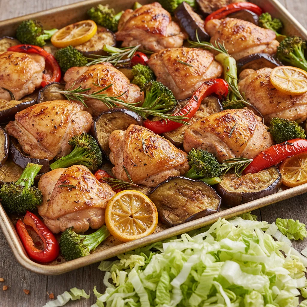 Sheet Pan Lemon-Rosemary Chicken & Veggies