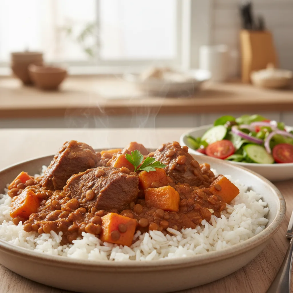 Món Hầm Cừu và Đậu Lăng Giúp Phát Triển Cơ Bắp