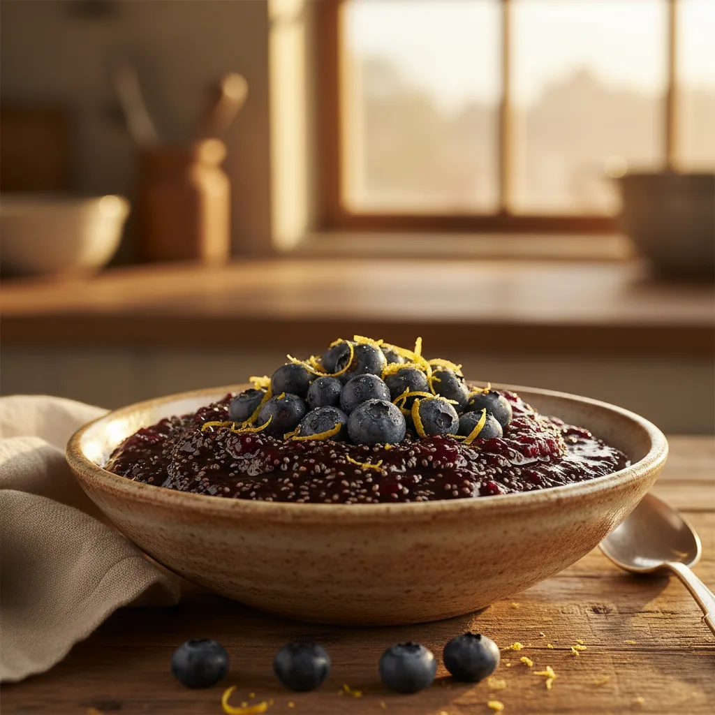 Healthy Sugar-Free Blueberry Chia Jam