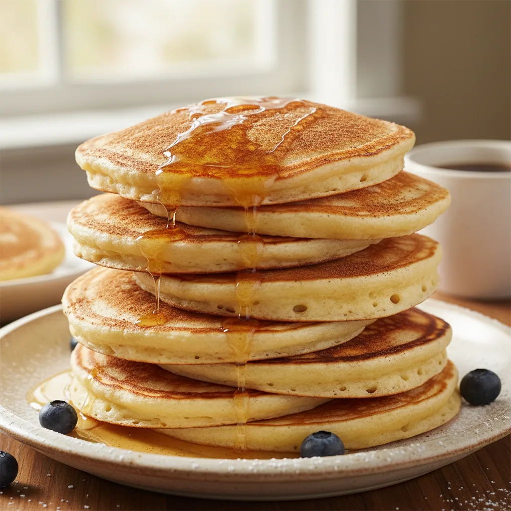 Pancakes au chia et à la cannelle hyperprotéinés
