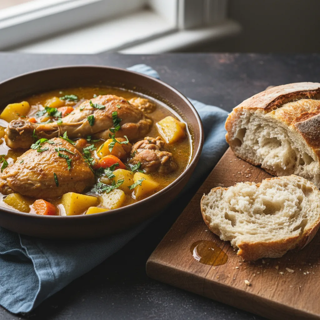 Soothing Lemon-Ginger Chicken Stew