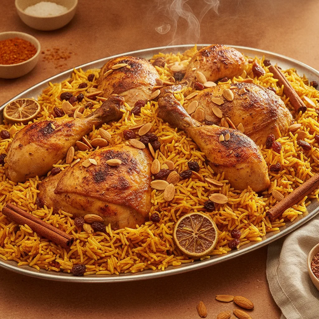 كبسة دجاج سعودية أصلية