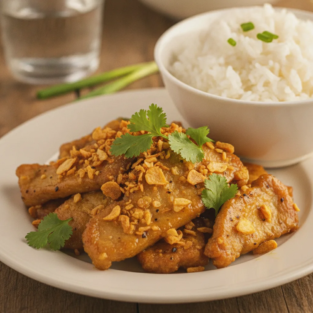Garlic and Black Pepper Pork
