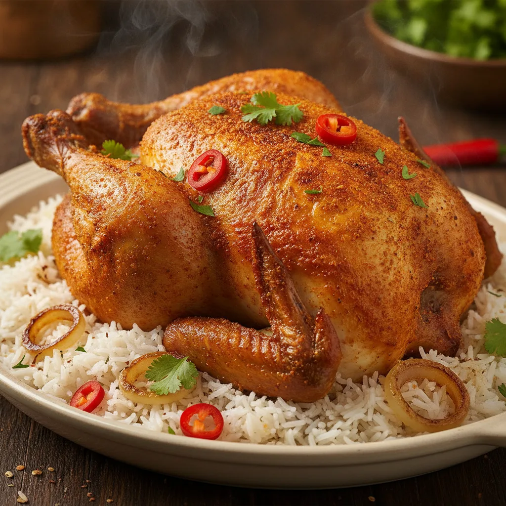 Poulet rôti au yaourt épicé