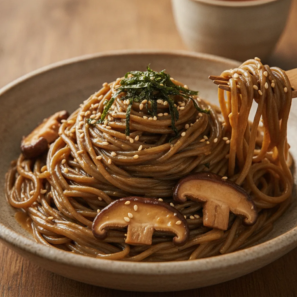 Spaghetti di Alghe al Burro e Miso