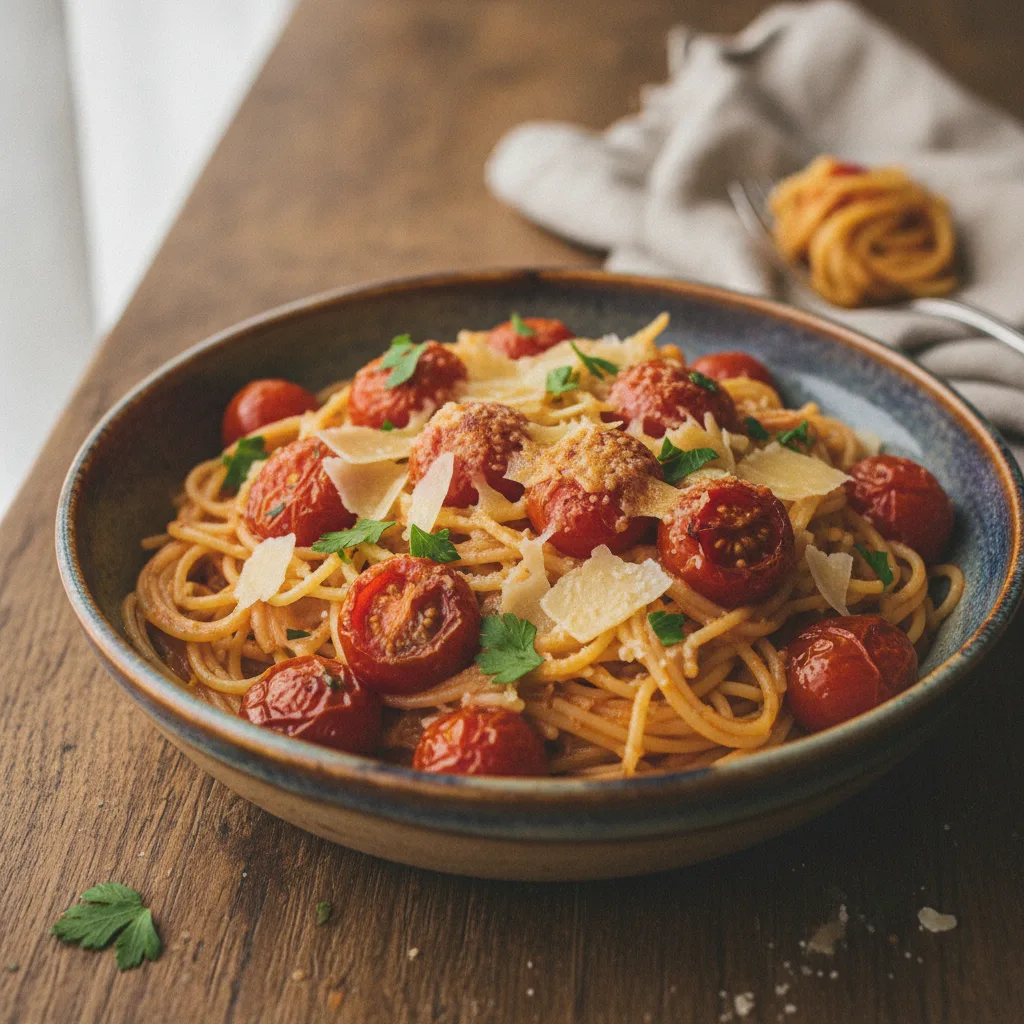 Air Fryer Roasted Tomato Pasta
