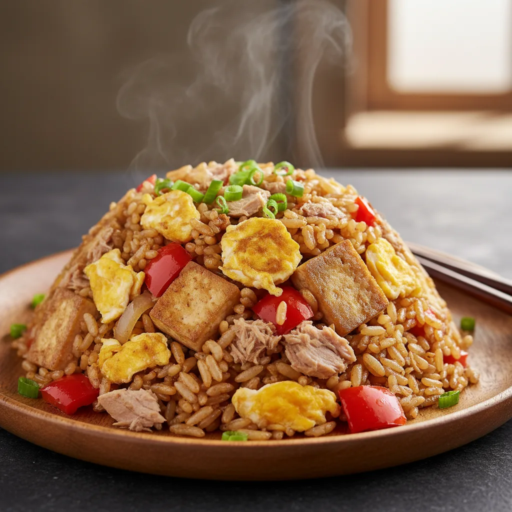 High-Protein Tuna & Tofu Fried Rice