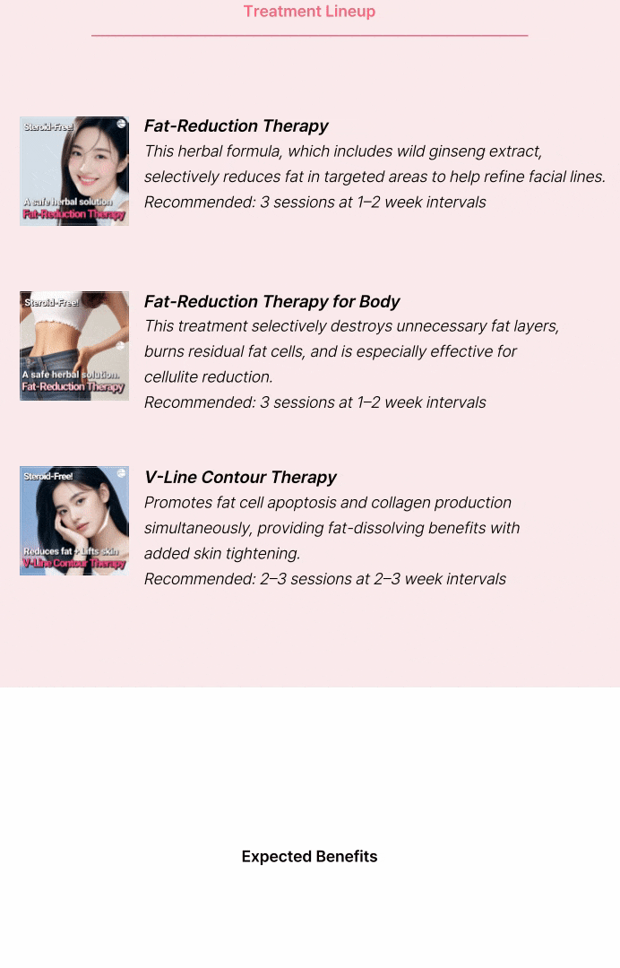 [Steroid-Free!] Fat Dissolving Injection