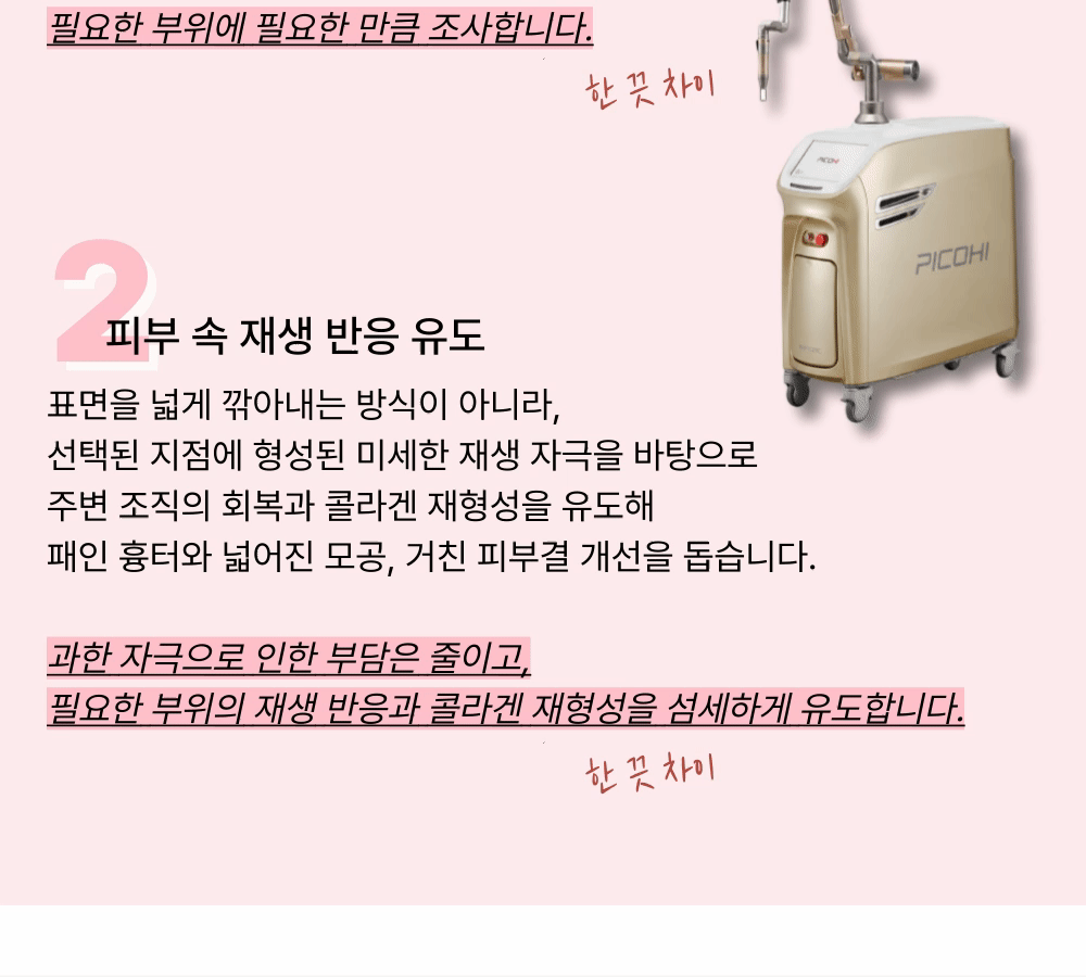 피코 프락셀 - 짧은 다운타임 강한 흉터 회복 효과 이미지 5