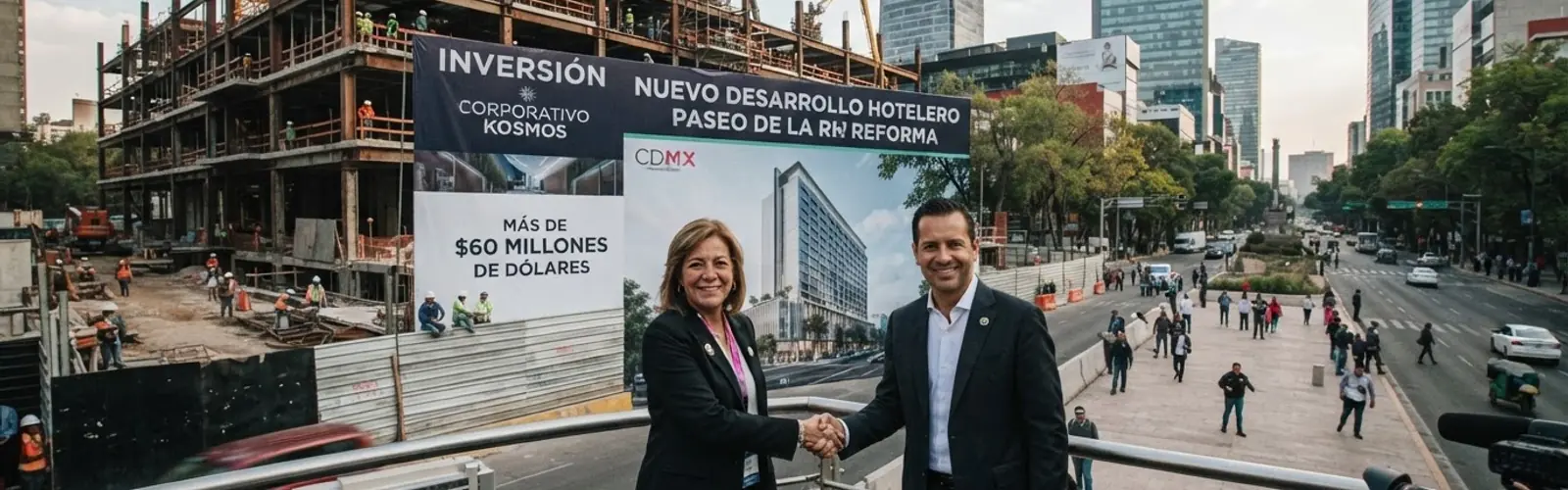 Inversión hotelera de Corporativo Kosmos en Paseo de la Reforma, Mexico City