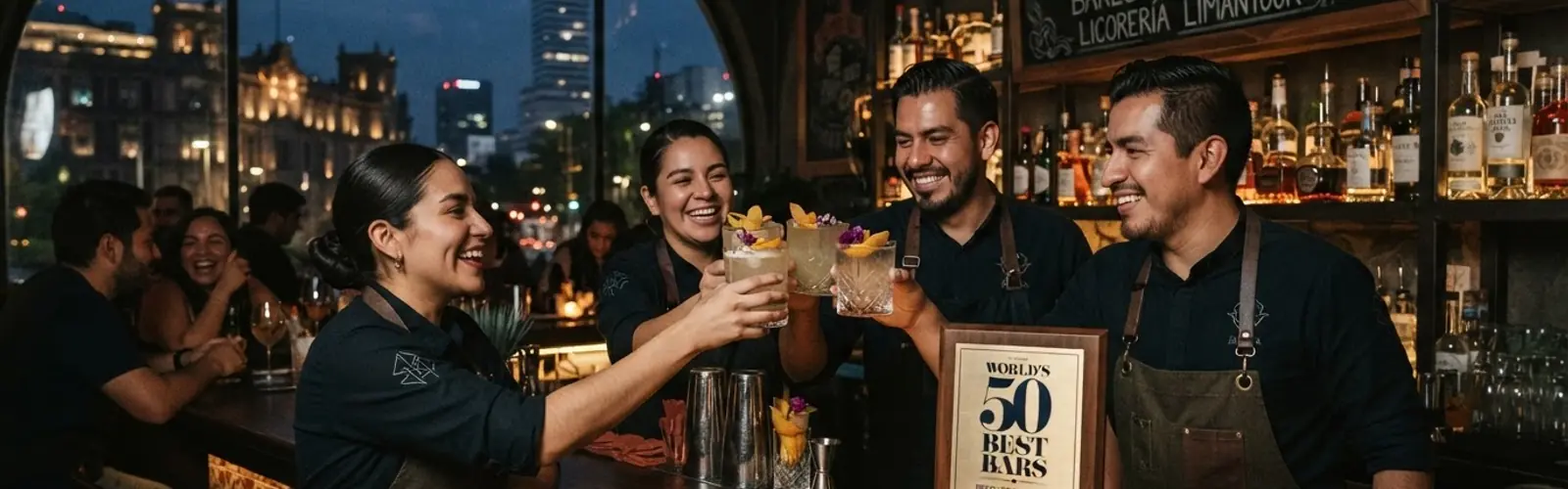 Cuatro bares de México son reconocidos entre los mejores del mundo