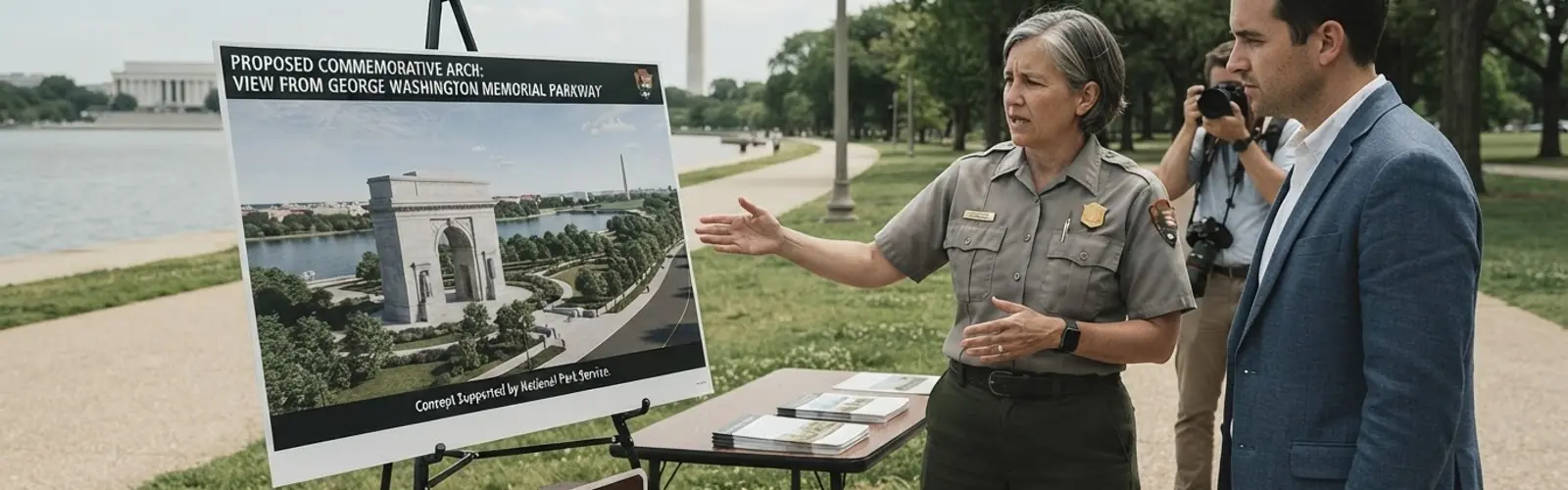 National Park Service provides backing for proposed arch near Arlington