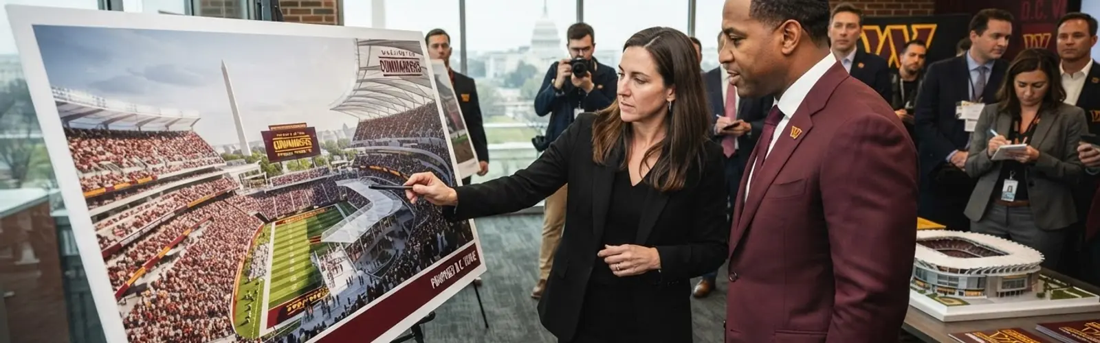 Washington Commanders release initial design renderings for new DC stadium