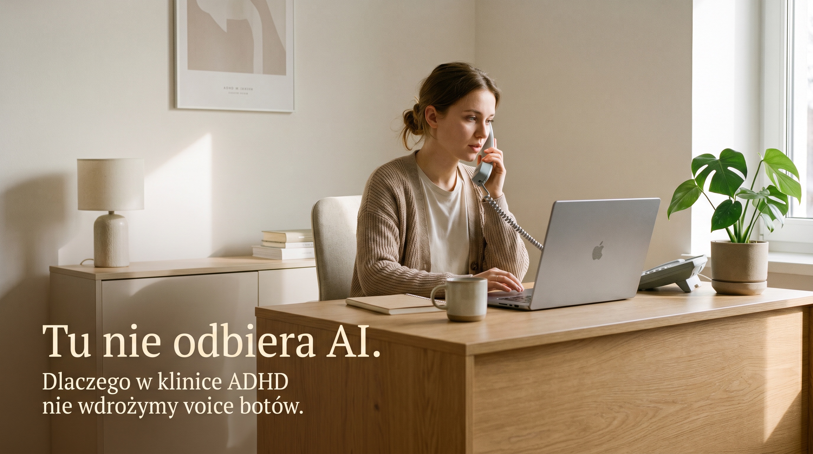 Pierwszy głos w słuchawce. Dlaczego w wyspecjalizowanej klinice ADHD recepcji nie zastąpi voice bot AI