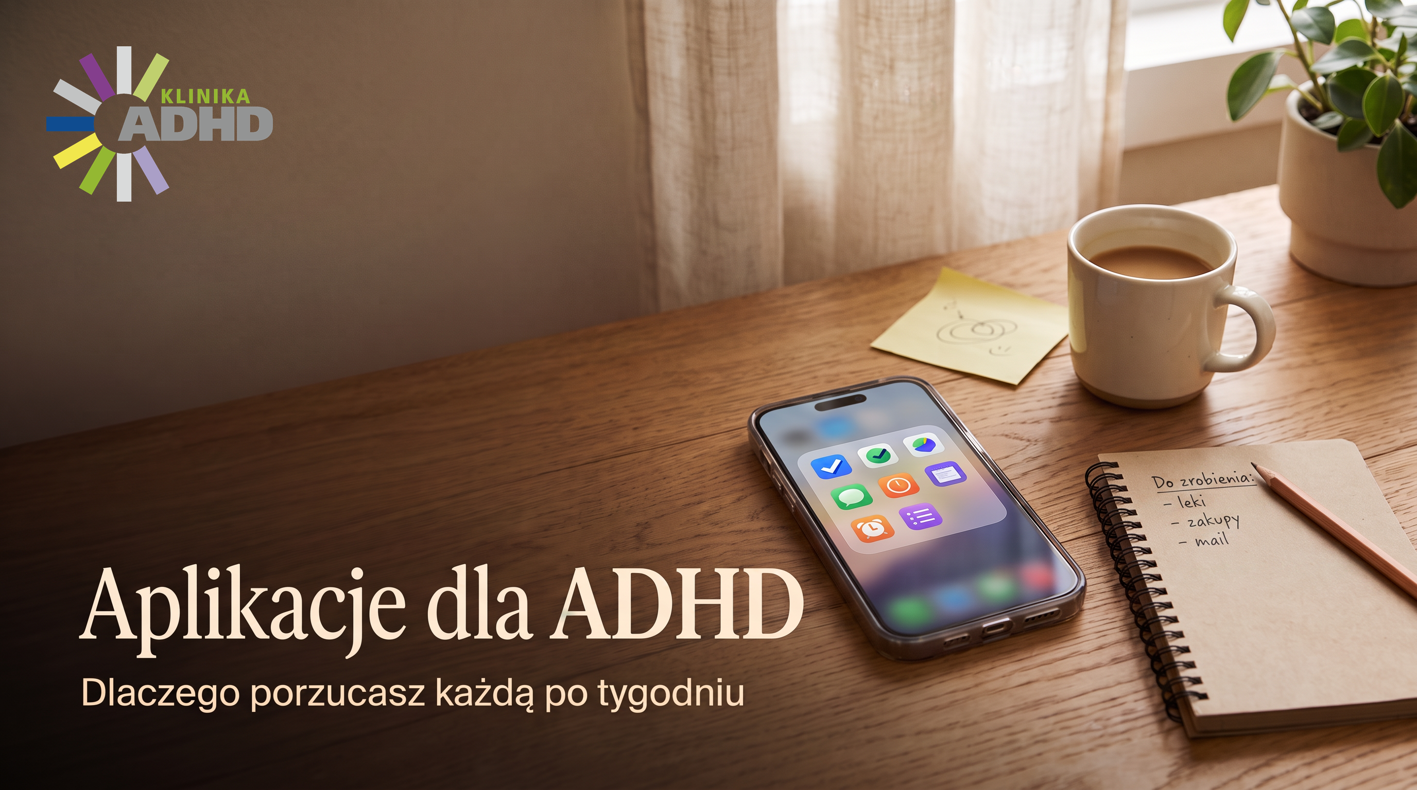 Aplikacje dla ADHD: dlaczego porzucasz każdą po tygodniu