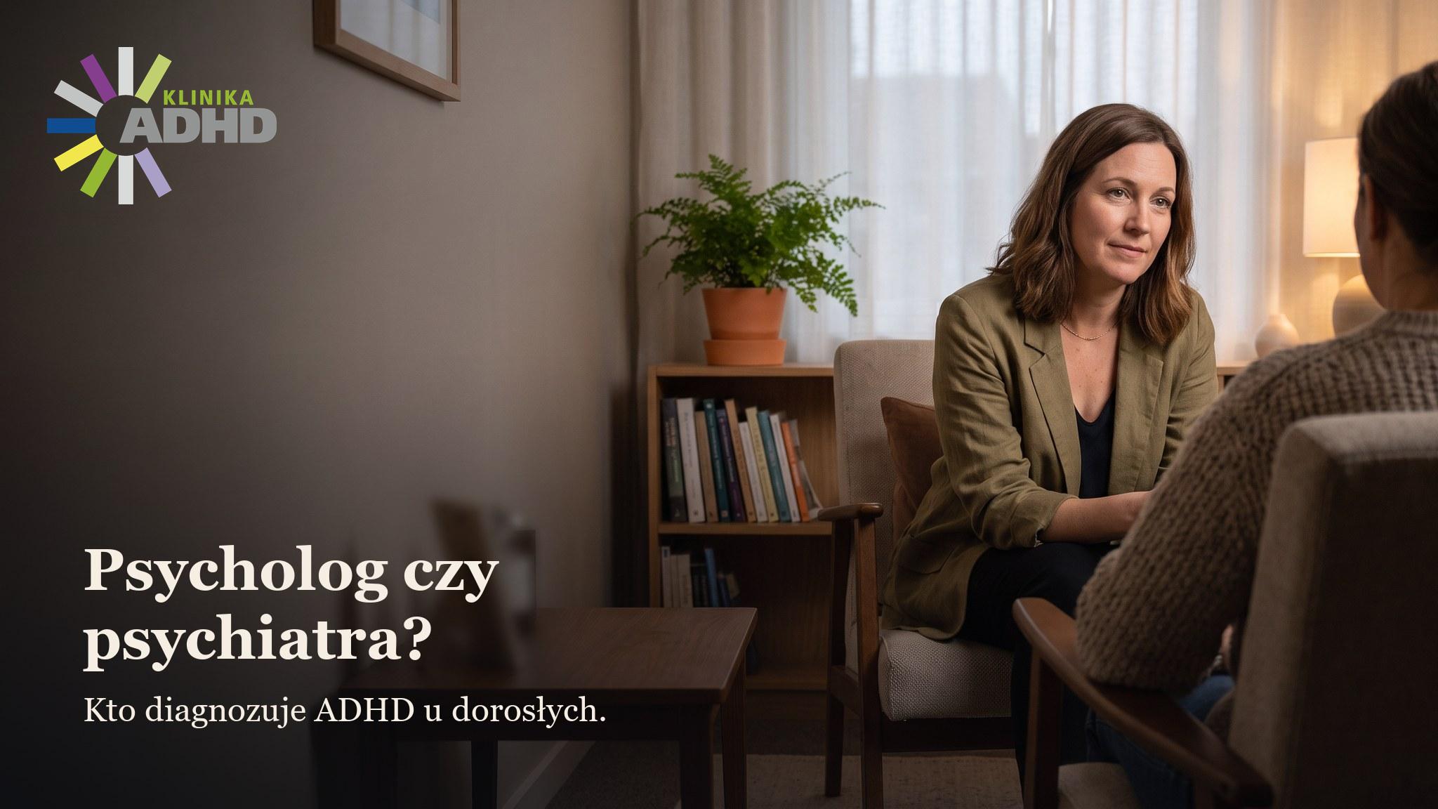 Psycholog czy psychiatra? Kto diagnozuje ADHD u dorosłych