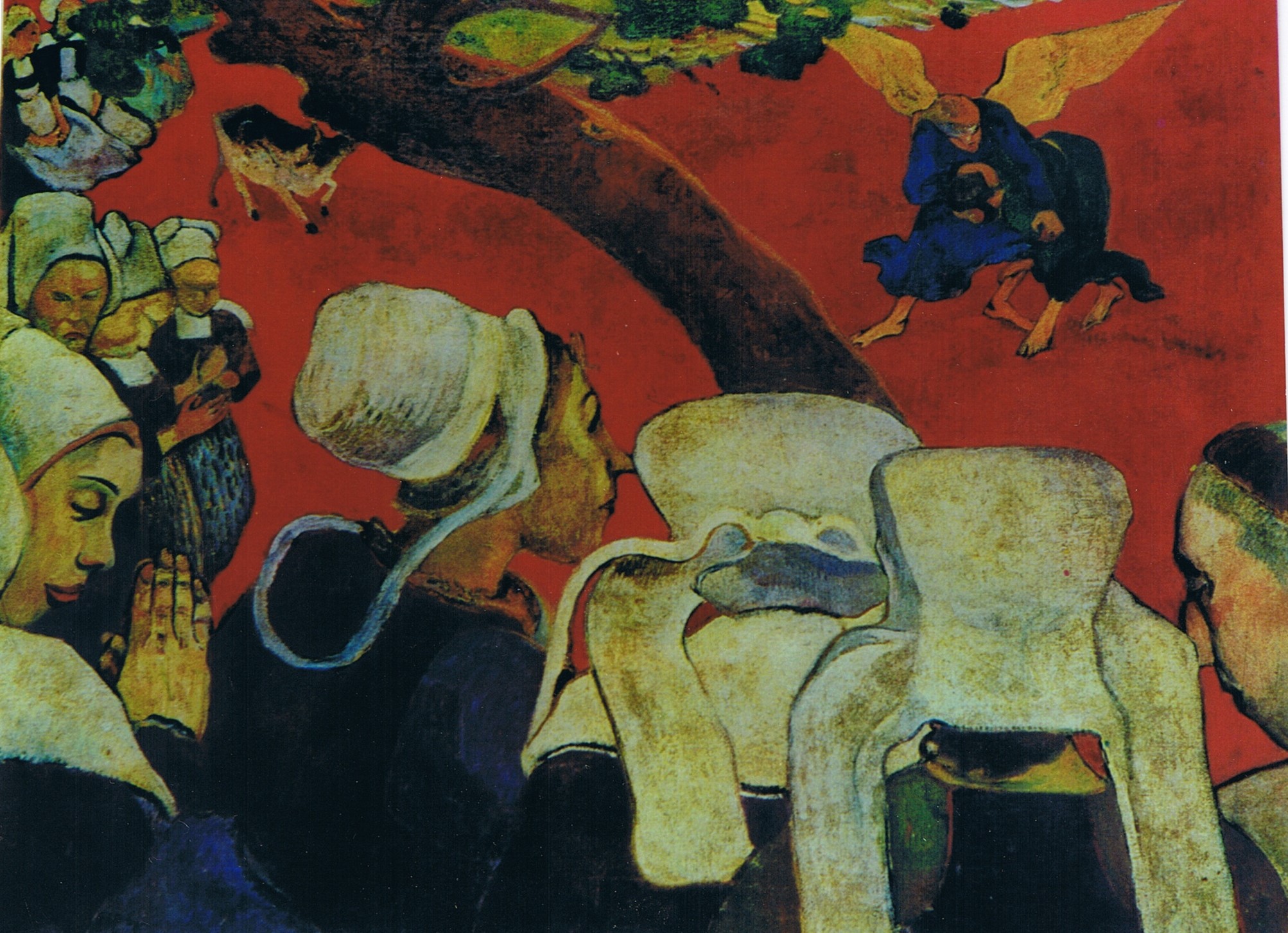 Paul Gauguin La vision du sermon klirò arte dipinto 