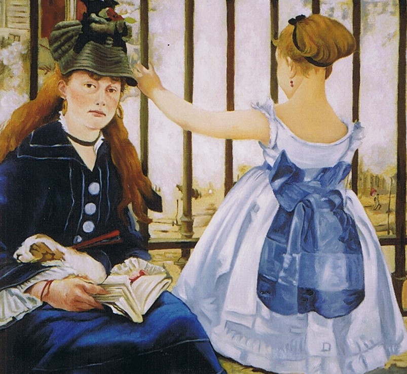 Edouard Manet  Alla ferrovia klirò arte artista falsi d'autore falso copia